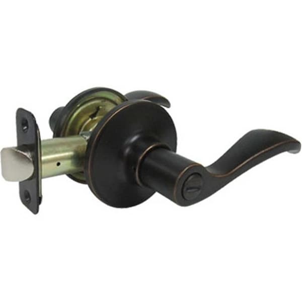 Taiwan Fu Hsing Industrial 221769 Tru-Guard Reversible Naples Privacy Lever Lockset; Aged Bronze 221769 - main